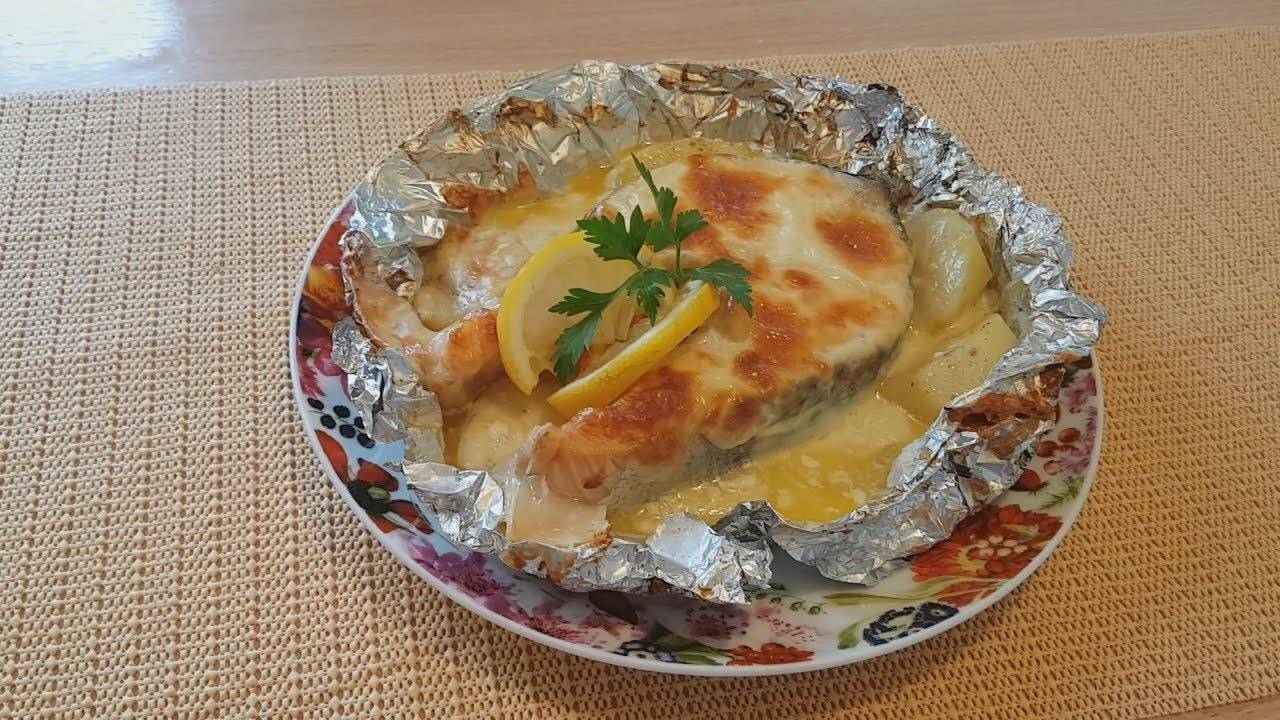 Форель в духовке с картошкой в фольге рецепты фото пошагово