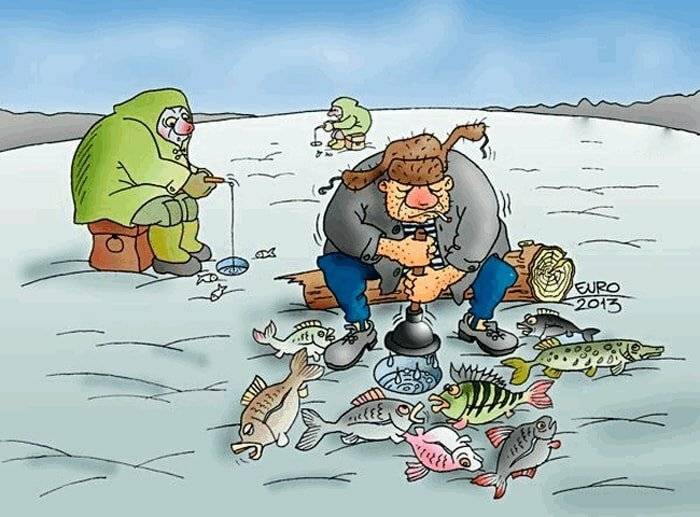 Прикольные анекдоты про рыбалку и рыбаков