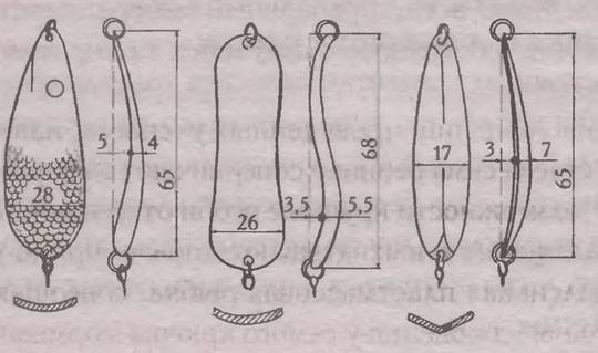 Жереховые блесна чертежи