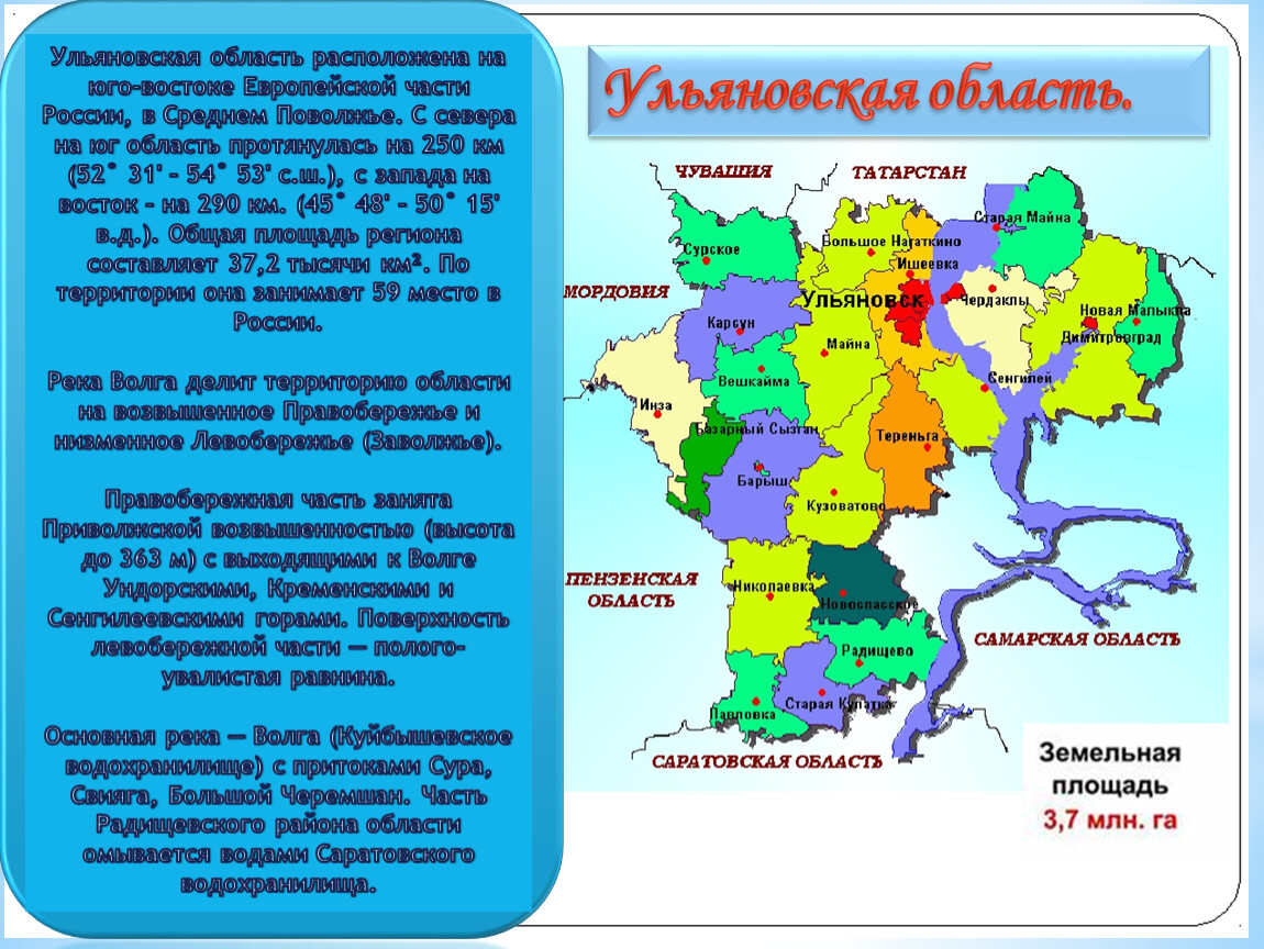 Карта ульяновской области инзенского района ульяновской области