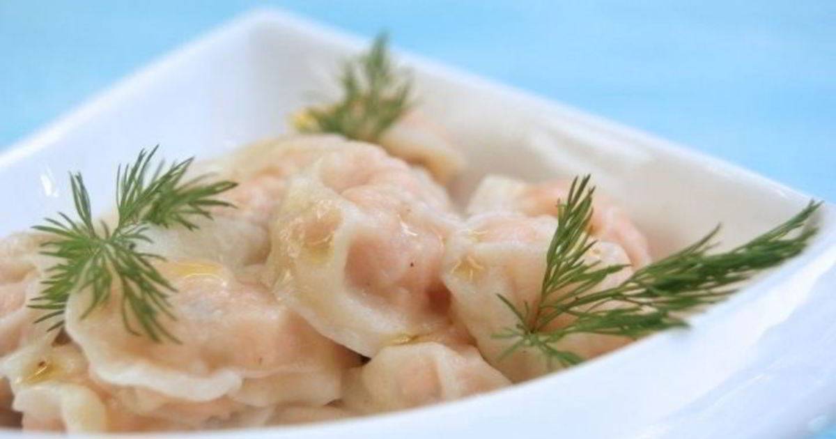 Пельмени с рыбой – кулинарный рецепт