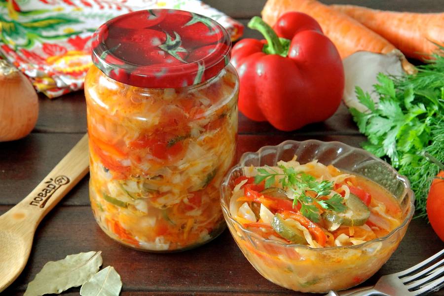 Салат с килькой и овощами на зиму: самые вкусные рецепты