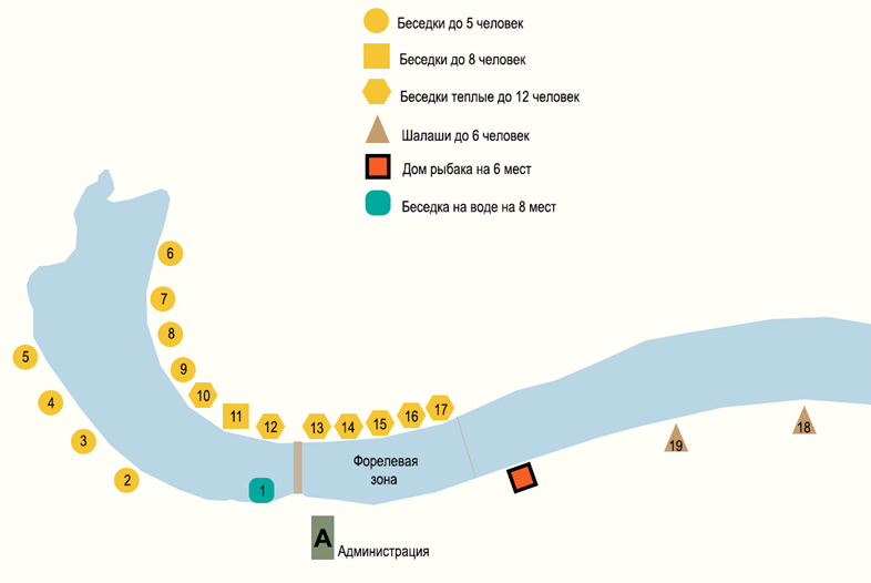 Карта водоема золотой берег