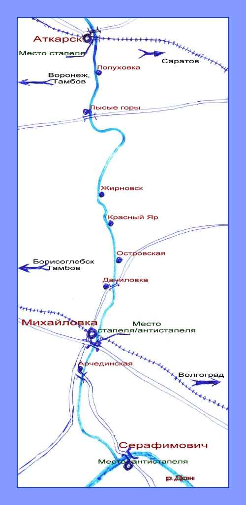 Описание реки медведица волгоградская область по плану