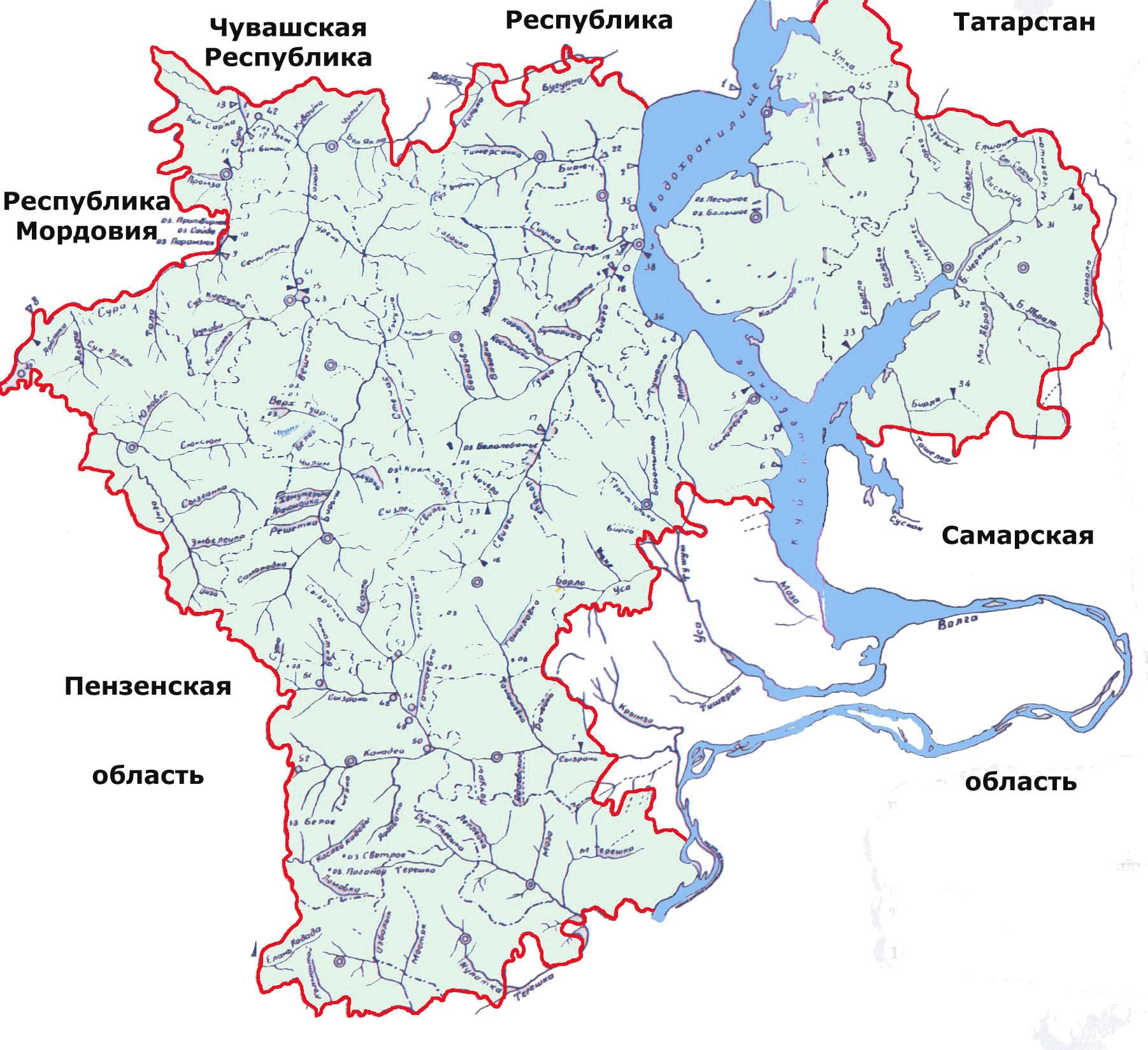 Ульяновская обл. Реки Ульяновской области на карте. Гидрографическая сеть Ульяновской области. Река Свияга на карте Ульяновской области. Карта рек Ульяновска.