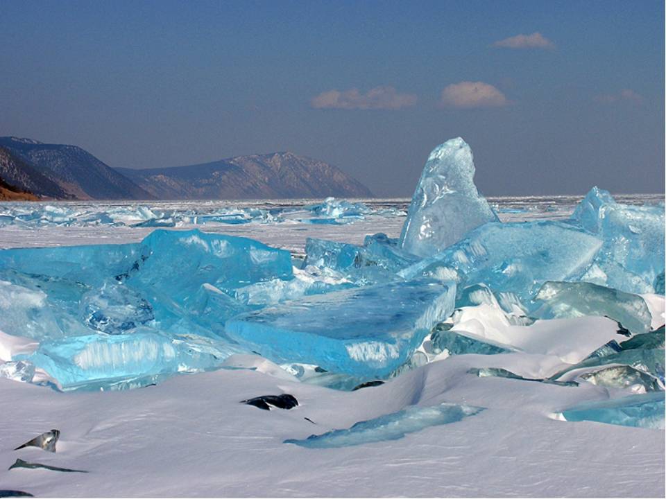 Красота замерзшего байкала