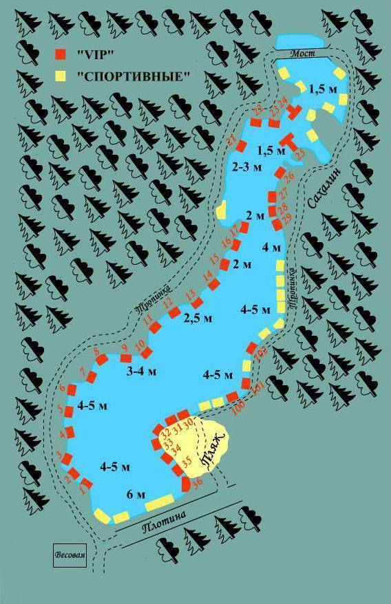 Русфишинг карта платных водоемов