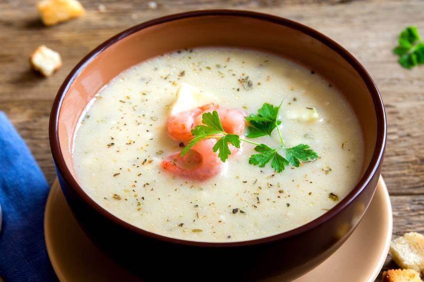Сливочный суп с лососем – кулинарный рецепт