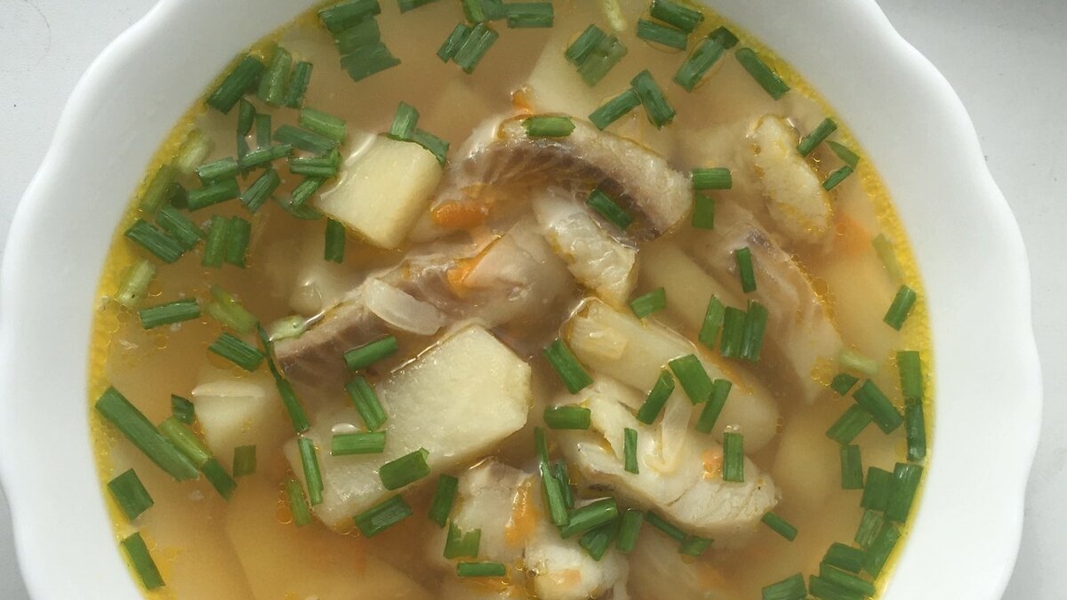 Простой рыбный суп из трески (филе). рецепт с фото