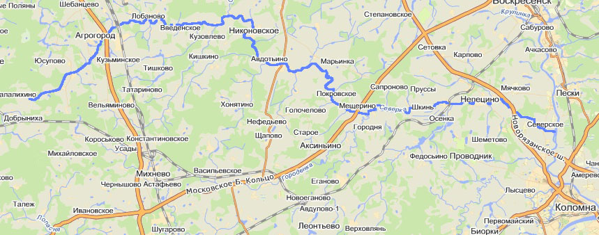 Где ловить на пахре карта