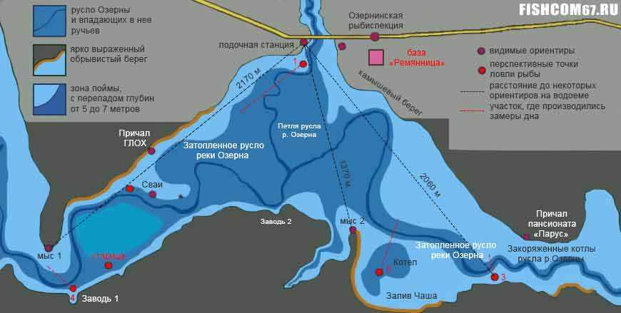 Карта водоемов для рыбалки в московской области