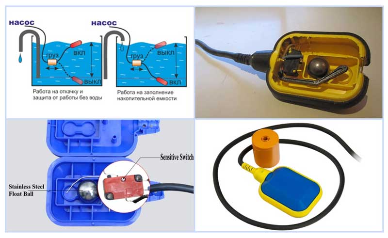 Поплавок для насоса схема подключения