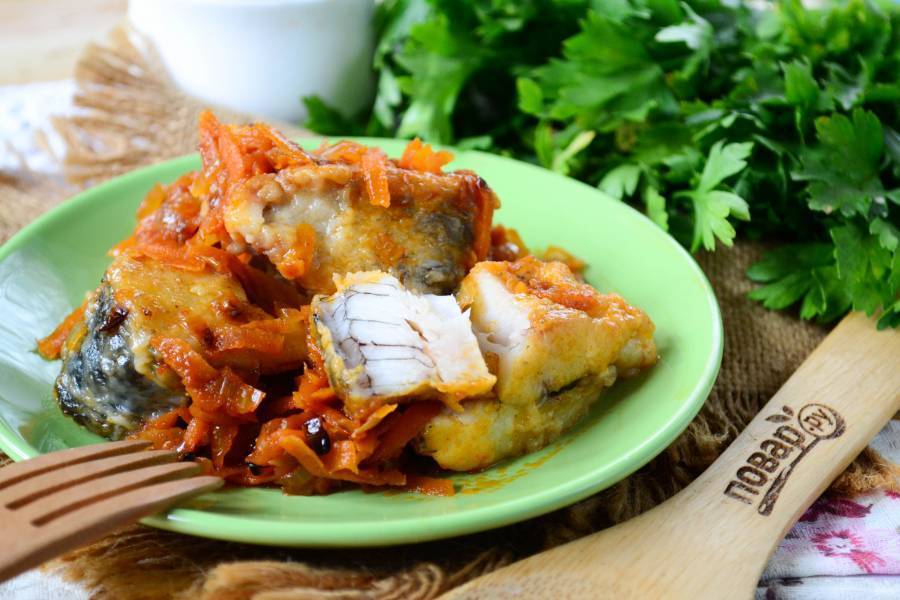 Треска под маринадом - очень вкусные и классические рецепты рыбы с морковью и луком