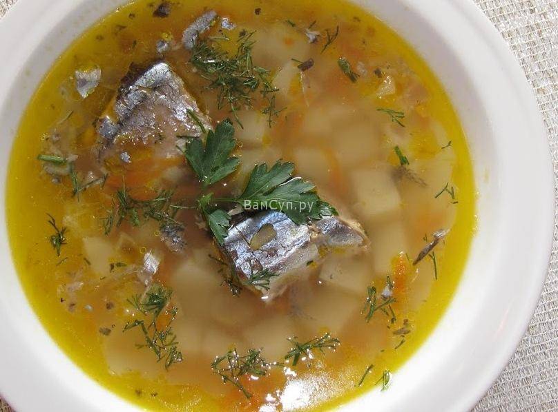 Суп с рыбными консервами, рецепты с фото