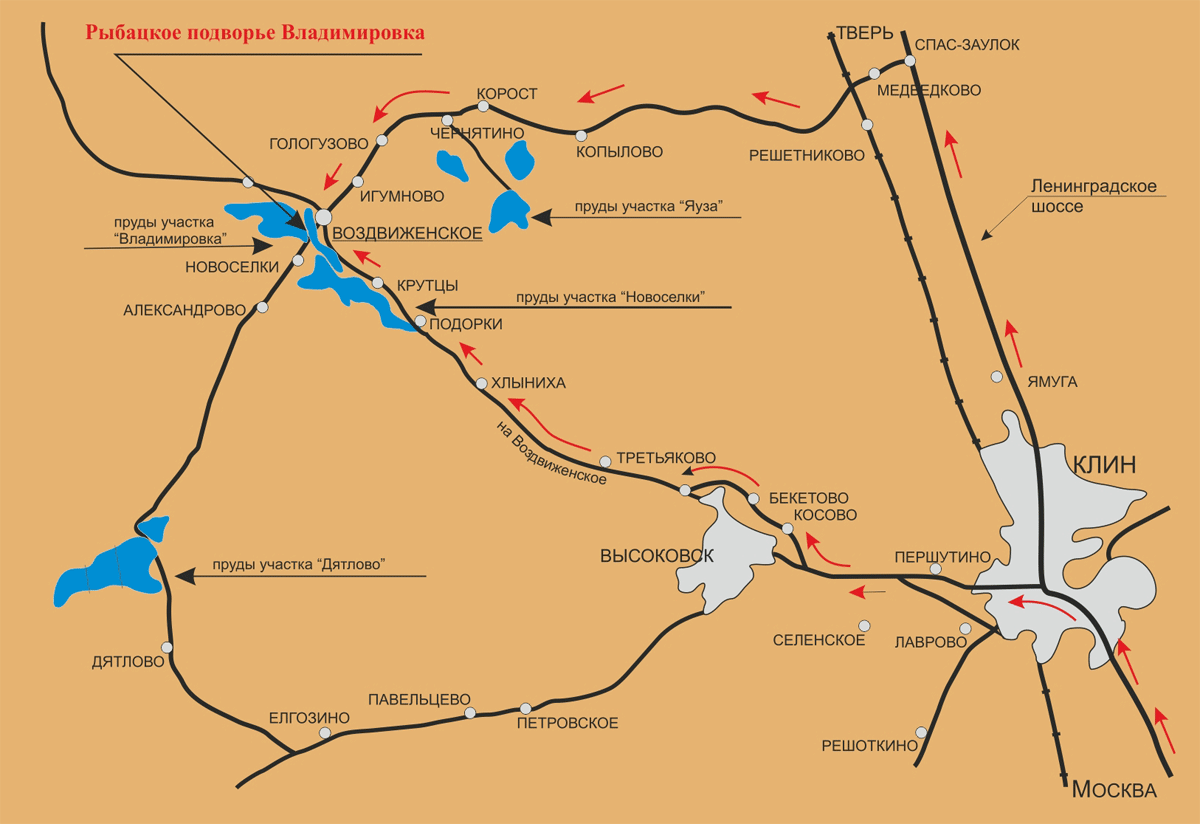 Щучьи места в подмосковье карта