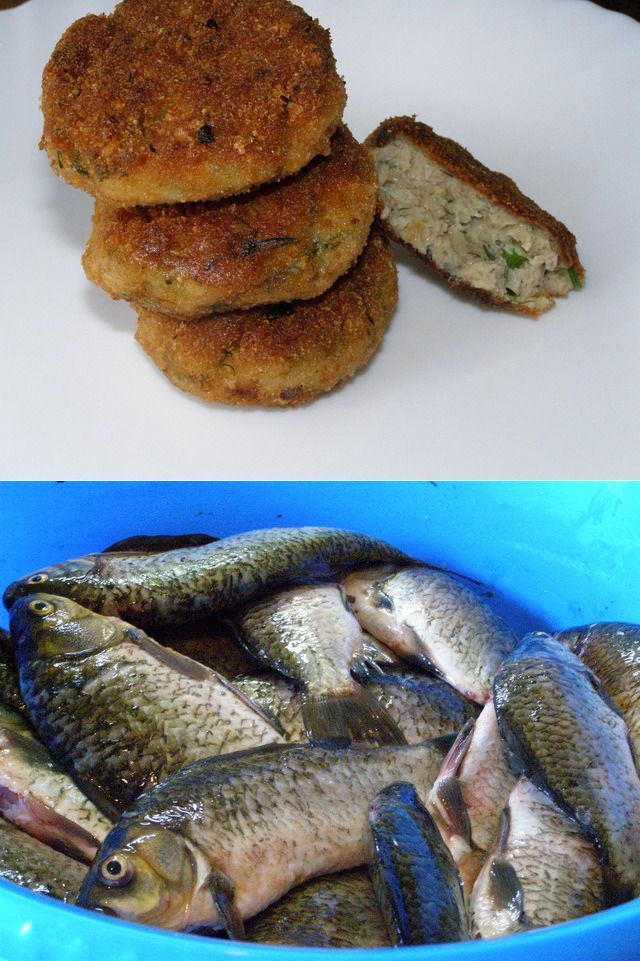 Как приготовить рыбные котлеты из карасей с костями на мясорубке: пошаговый рецепт с фото