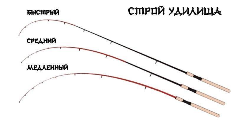 Строение фидерного удилища схема