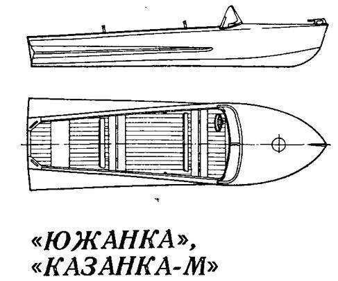 Чертеж лодки казанки