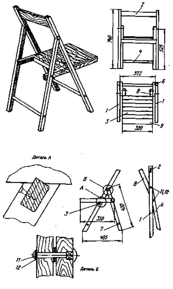 Кресло из дерева и гнутой фанеры: как сделать своими руками по чертежам