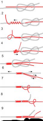 Как завязать хирургический узел для рыбалки: схема