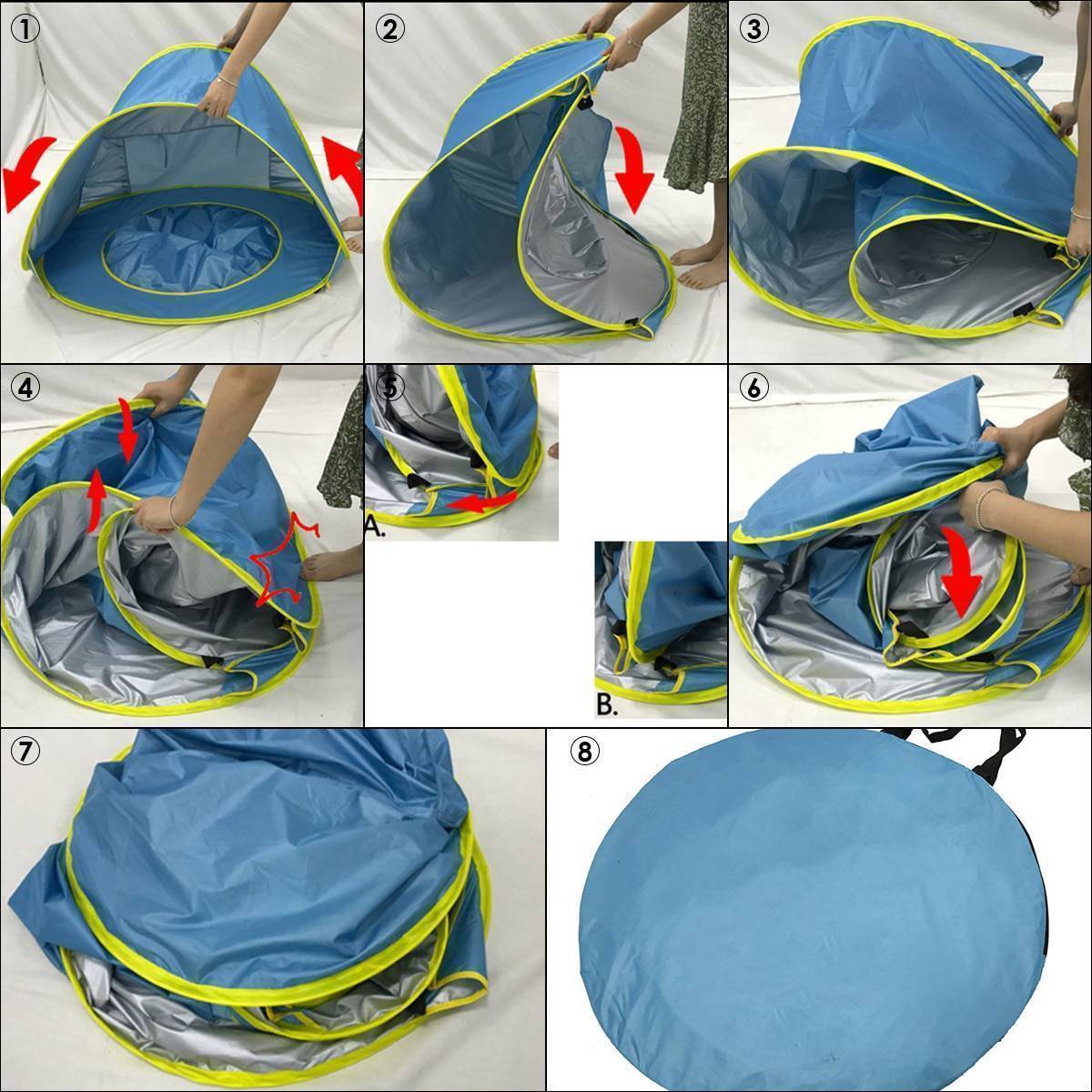Как быстро сложить палатку восьмеркой, инструкции для разных моделей