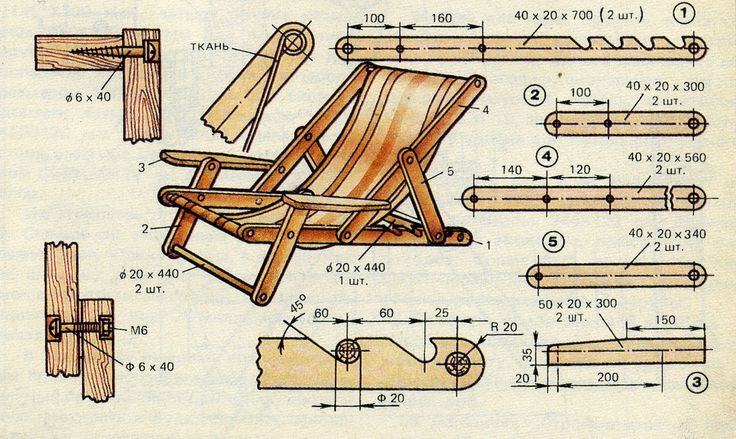 Кресло-кровать своими руками: чертежи и схемы раскладных механизмов, пошаговые инструкции