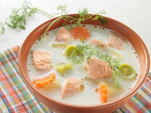 Рецепт суп из семги с картофелем. калорийность, химический состав и пищевая ценность.