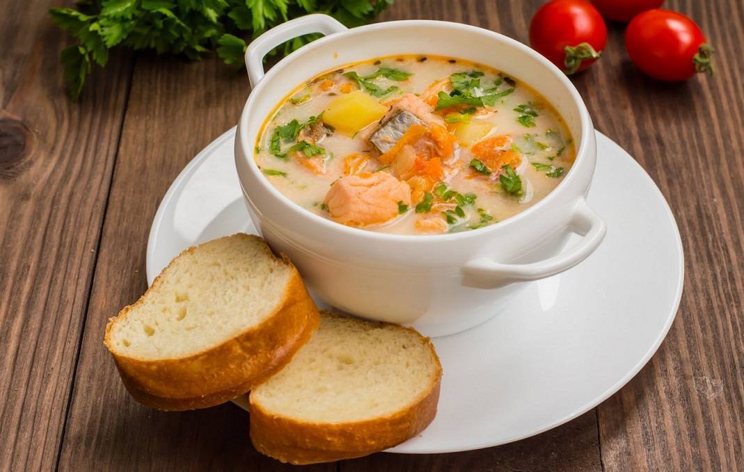 Сливочный рыбный суп – кулинарный рецепт