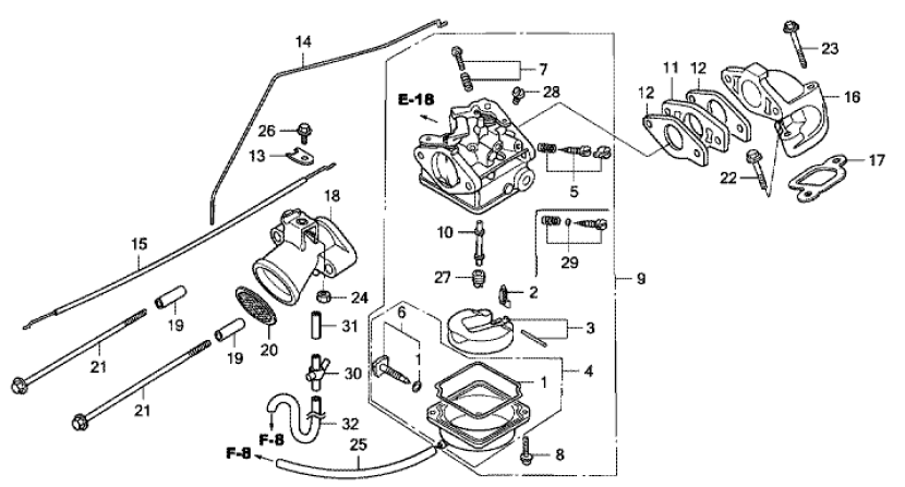 Устройство лодочного мотора на примере Honda BF 5