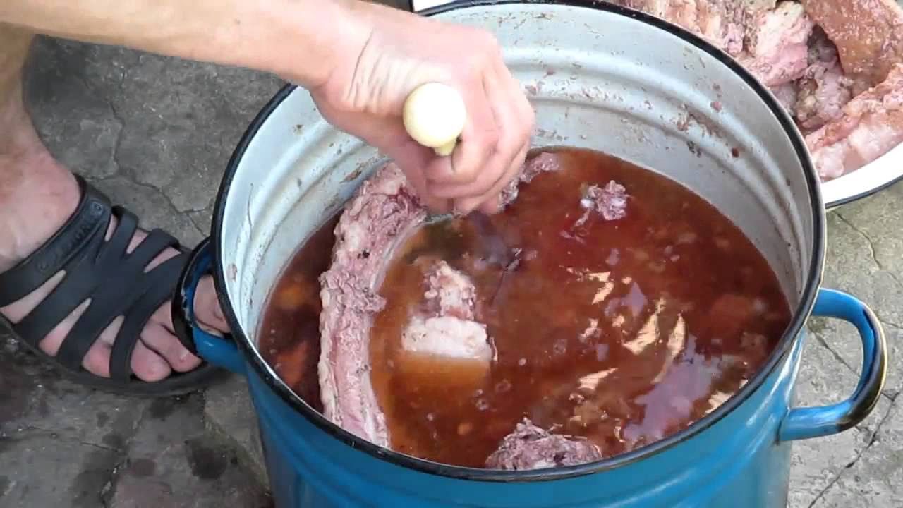 Засолка мяса, сала, рыбы для холодного (горячего) копчения в домашних условиях