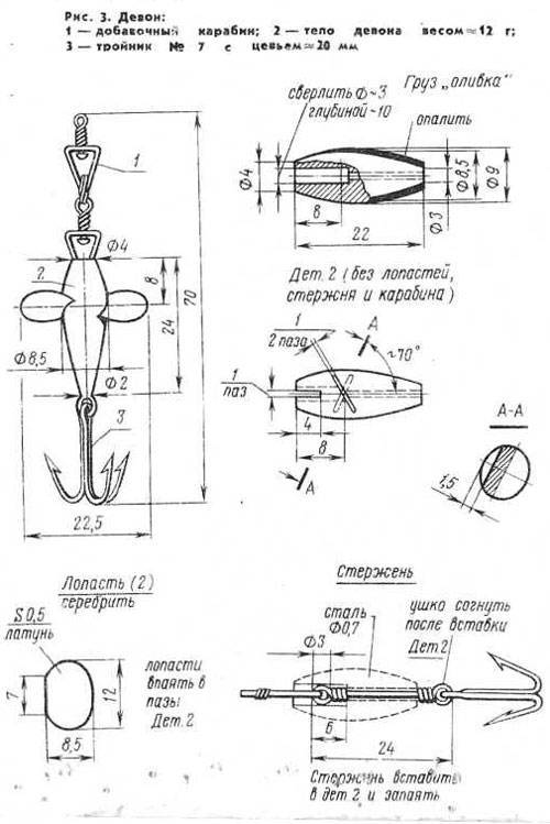 Самодельные блесны для ловли щуки и окуня летом чертежи
