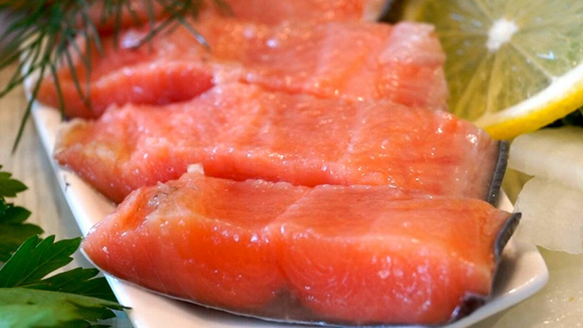 Рецепт соленой красной рыбой рецепт с фото