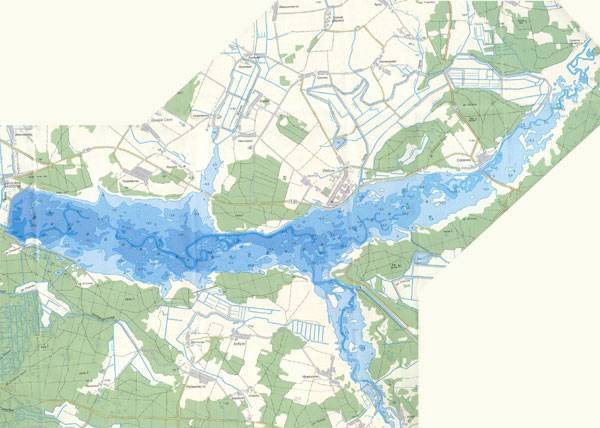 Карта вилейского водохранилища