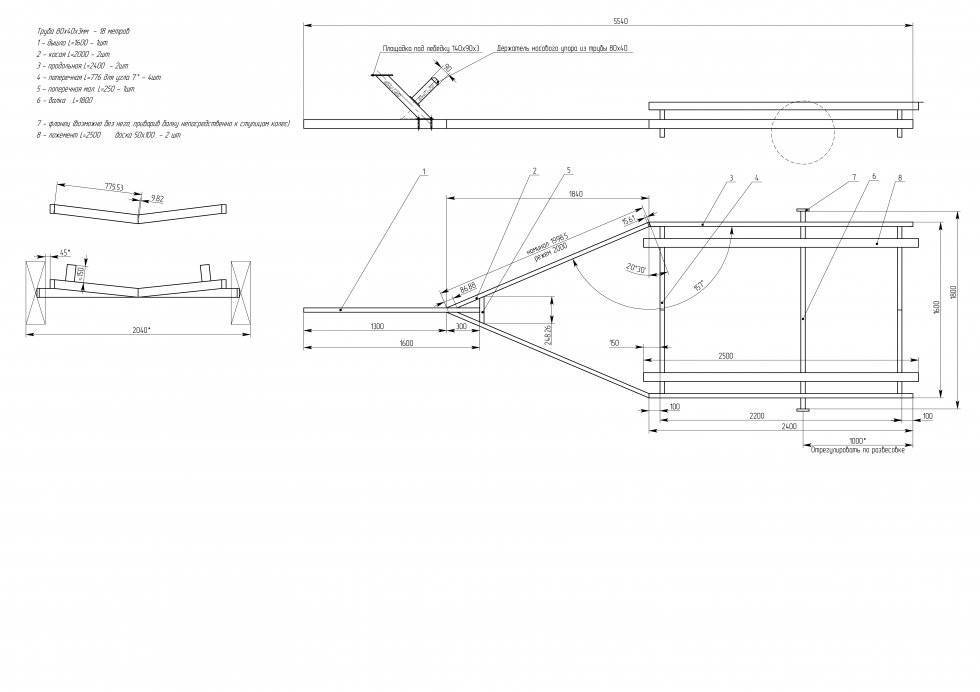 Ложемент для лодки в прицеп своими руками чертежи и размеры