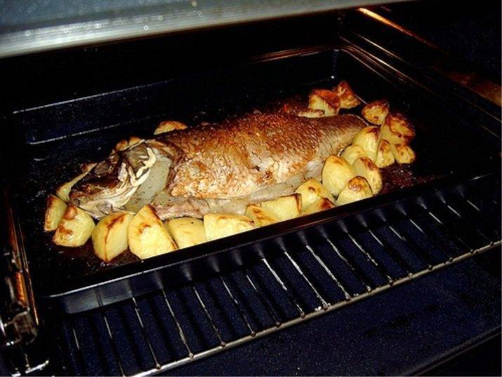 Карп, запеченный в духовке целиком — рецепты сочной и вкусной рыбы