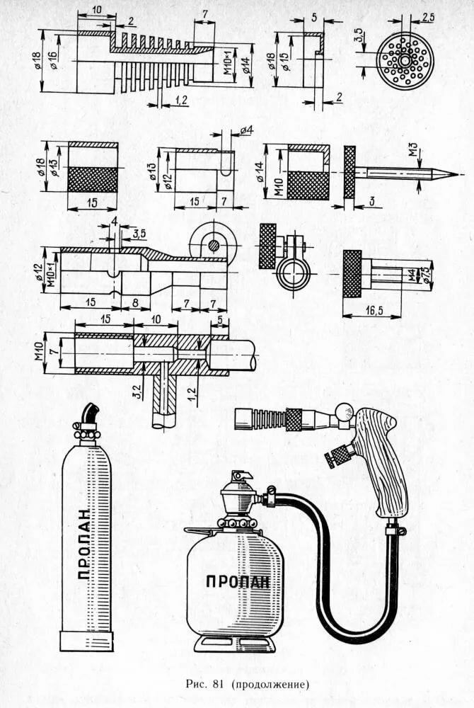 Газовые горелки: мини для пайки, слесарно-кузнечная, отопительная, кровельная