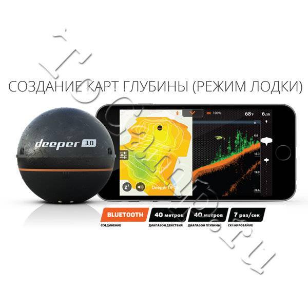Обзор портативного ios-эхолота deeper fishfinder для рыбаков