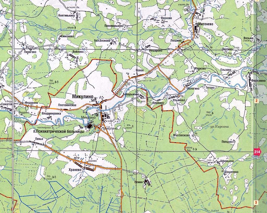 Карта осадков микулино лотошинский район