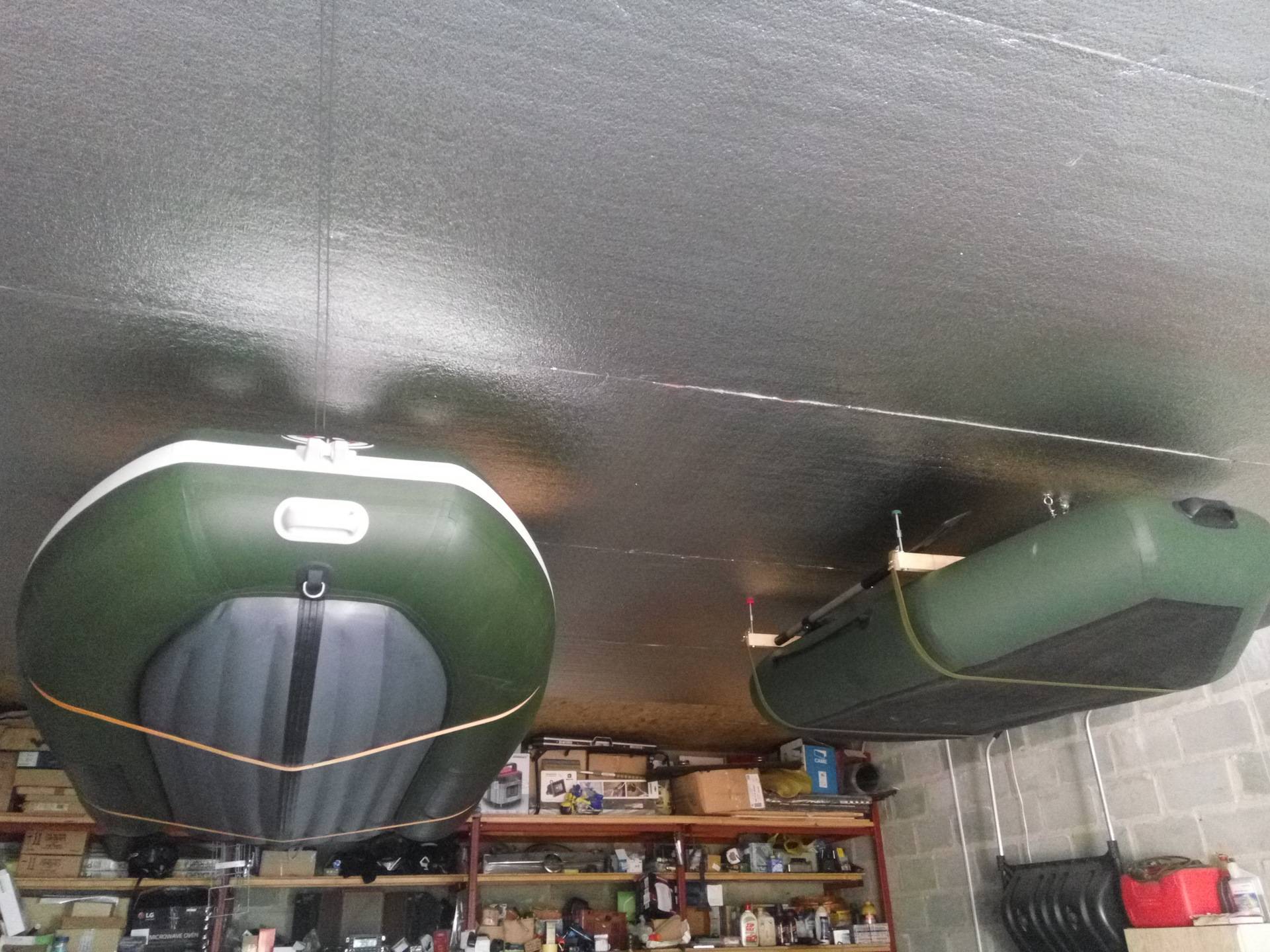 Хранение надувной лодки: в гараже и на улице, летом и зимой