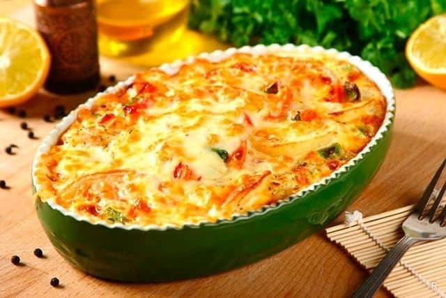 Рыбная запеканка с рисом
