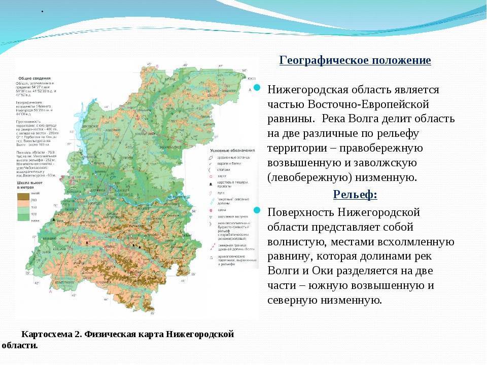 Нижегородский рельеф. Карта рельефа Нижегородской области. Географическое положение и рельеф Нижегородской области. Физическая карта Нижегородской области рельеф. Рельеф Нижнего Новгорода география.