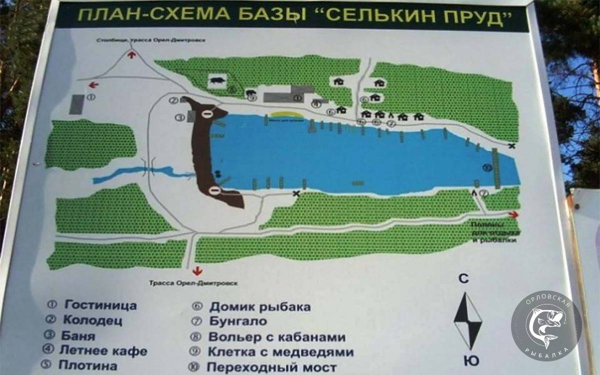 Схема водоема барыбина