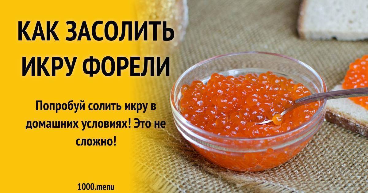 Засолить икру форели в домашних условиях классический рецепт пошаговый с фото