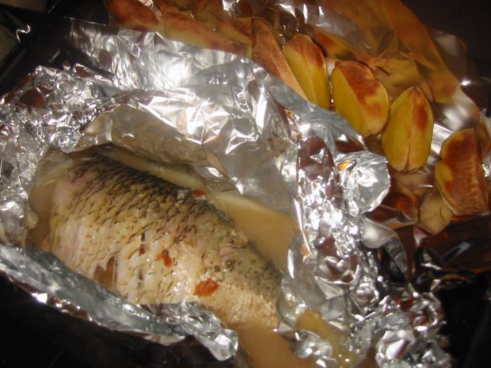 Как приготовить рыбу красноперку в фольге