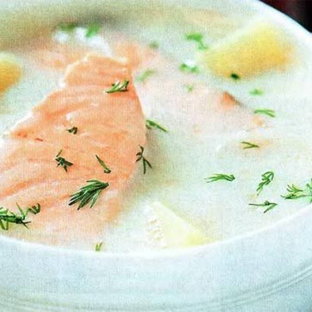 Суп норвежский с семгой