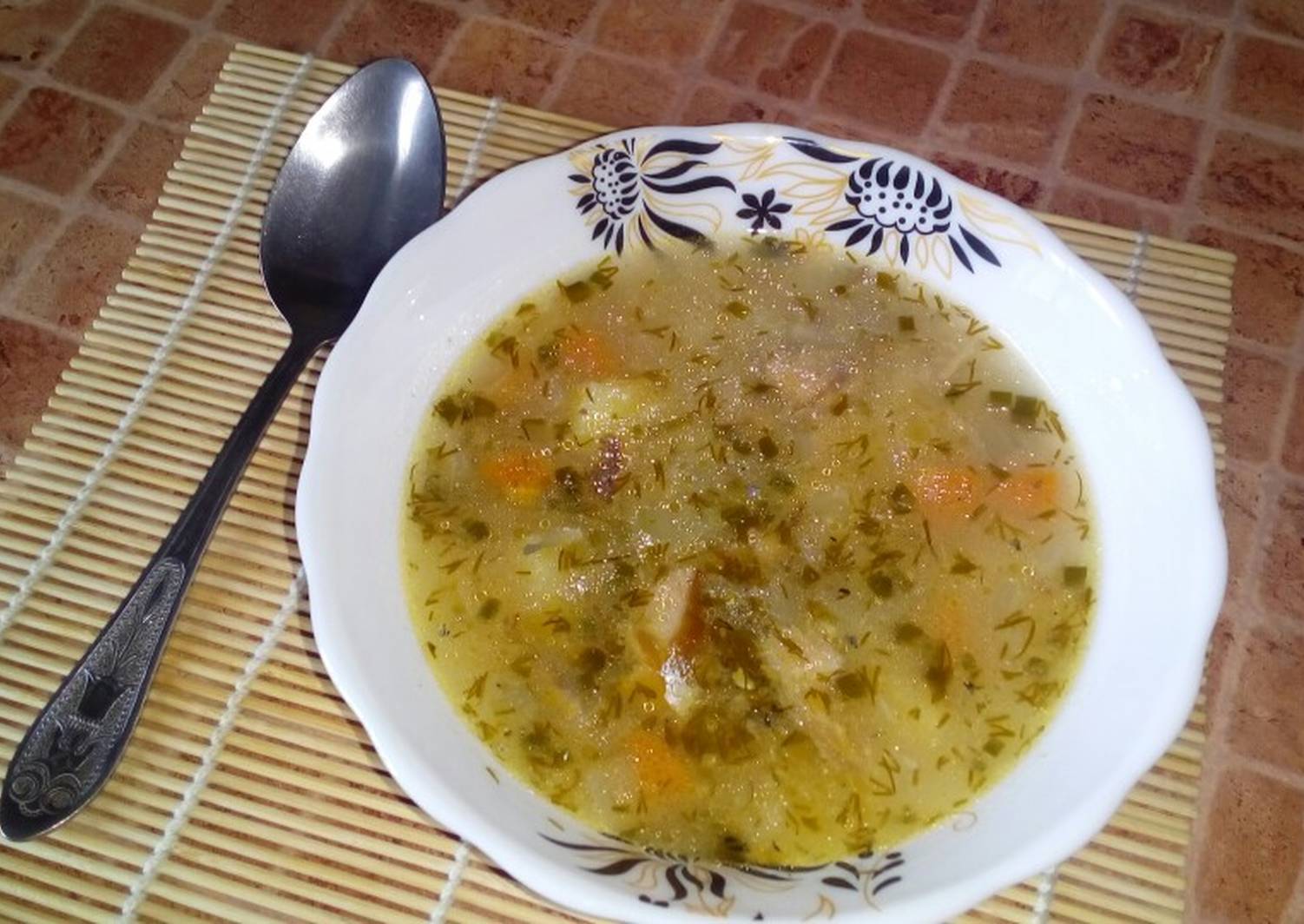 Сайровый суп с рисом