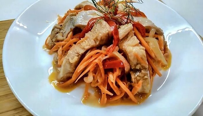 Толстолобик по корейски маринованный - рецепт приготовления, вкусовые качества, полезные свойства