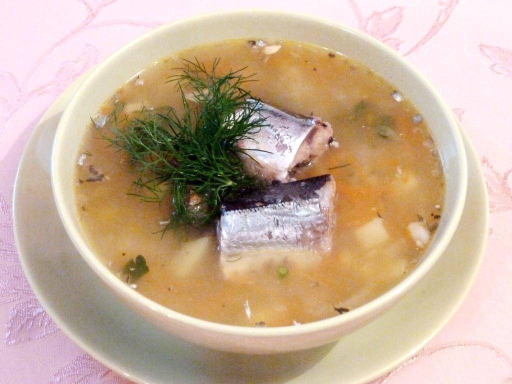 Пошаговый рецепт супа с пшеном и рыбными консервами :: syl.ru