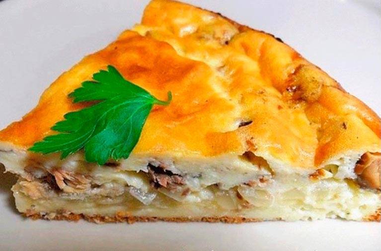 Заливной рыбный пирог – кулинарный рецепт