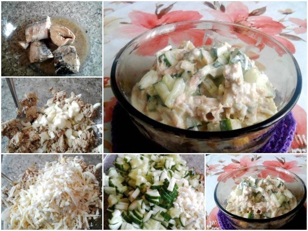 Салат из консервированной сайры с рисом и яйцами - 6 пошаговых фото в рецепте